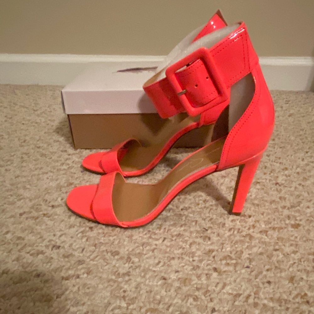 Hot pink ankle sandal